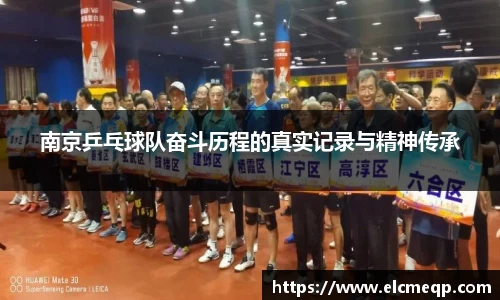 南京乒乓球队奋斗历程的真实记录与精神传承