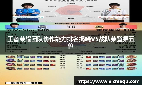王者荣耀团队协作能力排名揭晓V5战队荣登第五位
